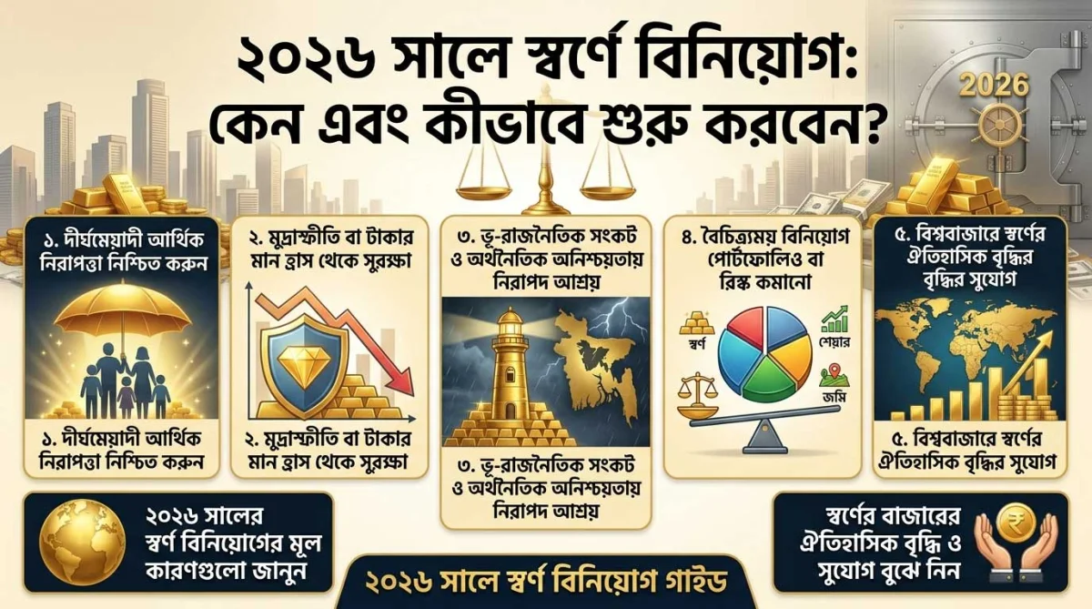 ২০২৬ সালে স্বর্ণে বিনিয়োগ: কেন এবং কীভাবে শুরু করবেন?
